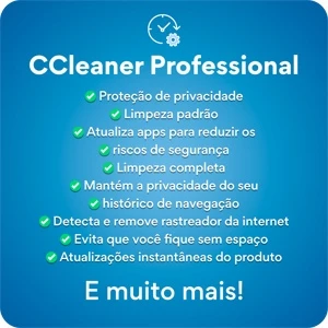 CCleaner Profissional Versão Vitalícia e Permanente - Softwares e Licenças