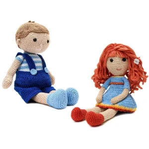 Kit bonecos Alex e Valquíria em amigurumi - Artesanato e Personalizados