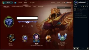 VENDO CONTA DIAMANTE 5  124 CAMPEÕES  30+SKINS 3 LENDÁRIAS - League of Legends LOL