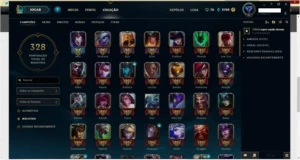 VENDO CONTA DIAMANTE 5  124 CAMPEÕES  30+SKINS 3 LENDÁRIAS - League of Legends LOL