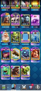 Conta Clash Royale,todas cartas,12k toféus, com deck full