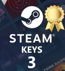 3 Steam Key GOLD - Jogos acima de R$40