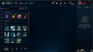 SMURF UNRAKED COM LUX COSMO NEGRO - League of Legends LOL