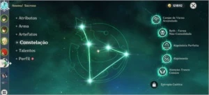 Conta AR51 com 4 personagens 5 estrelas + 3 armas 5 estrelas - Genshin Impact