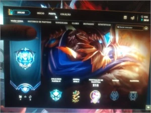 Conta Platina 4 - League of Legends LOL