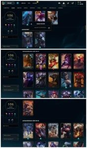 Conta LOL com muitas skins e campeão - League of Legends