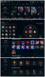 Conta LOL com muitas skins e campeão - League of Legends