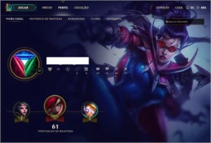 Conta League of Legends - UNRANKED + Champs e Skins+ Top LOL