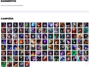 Conta prata 2 com 110 Champs e 70 Skins + 400k de Yasuo - League of Legends LOL
