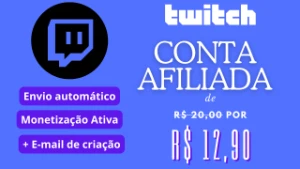 Conta Twitch Afiliado / Afiliada - Entrega Automática - Redes Sociais