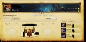 Conta League Of Legends Gold V 10rune page,100skin+ 86champs LOL