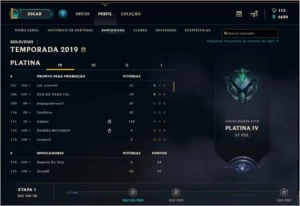 Conta de LoL - D5 na ultima temporada - 88 skins - League of Legends