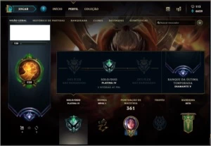 Conta de LoL - D5 na ultima temporada - 88 skins - League of Legends