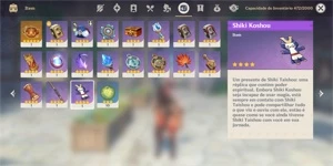 13 PERSONAGENS 5 ESTRELAS + CONSTELAÇÕES + ARMAS BIS - Genshin Impact