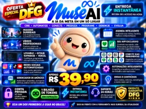 🚀 Muse Ai Dfg R$ 39,90 | 1 Bilhão De Tokens Sem Expiração ♾ - Inteligência Artificial