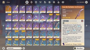 Raiden Shogun + Assinatura + Mona + Dehya - AR 35 - Genshin Impact