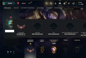 Bronze 4 com 31 Champs e 2 Skins ( UPADA A MÃO ) - League of Legends LOL