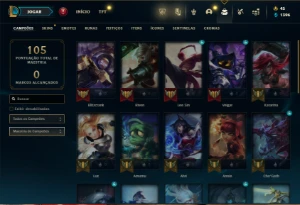Bronze 4 com 31 Champs e 2 Skins ( UPADA A MÃO ) - League of Legends LOL