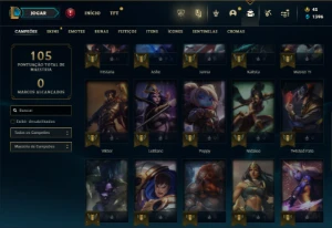 Bronze 4 com 31 Champs e 2 Skins ( UPADA A MÃO ) - League of Legends LOL