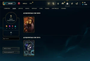 Bronze 4 com 31 Champs e 2 Skins ( UPADA A MÃO ) - League of Legends LOL