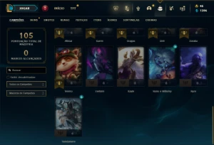 Bronze 4 com 31 Champs e 2 Skins ( UPADA A MÃO ) - League of Legends LOL
