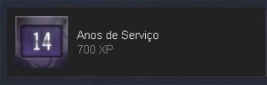 CONTA STEAM 14 ANOS MEDALHAS 5 E 10 ANOS - Counter Strike CS