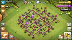 Centro de Vila 7 Rushado!! - Clash of Clans