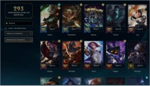 102 CAMPEOES, 54 SKINS, LEVEL 151 - League of Legends LOL