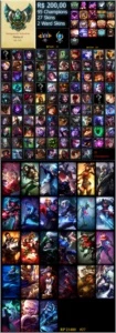 Conta Platina II 88 LP League of Legends LOL