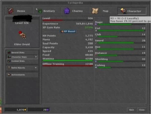ELDER DRUID ED 326 LUTABRA Premmy até dia 24/05 - Tibia