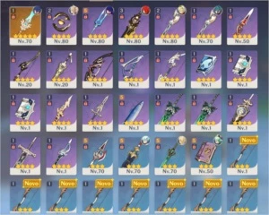 AR 52 2 PERSONAGENS 5* + ARMA 5* 4800 GEMAS 15 TIROS GRATIS - Genshin Impact