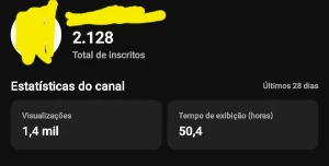 Vendo canal youtube 2k - Redes Sociais