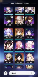 Honkai Star Rail - Blade, Loba E1 + Arma,Bronya,Welt e Bailu - Outros