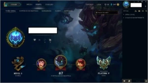 Conta PLATINA 5 ! 2198 Essências Laranja ! - League of Legends LOL