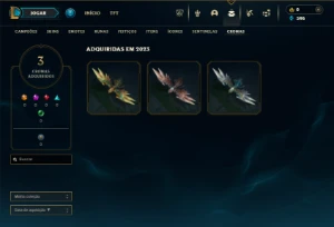 Unranked com 35 Champs e 9 Skins - League of Legends LOL