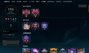 Conta challenger League of Legends LOL