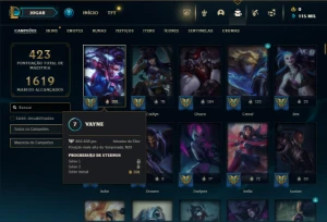 Unranked com TODOS os champs e 162 Skins ( MAIN ADC ) - League of Legends LOL