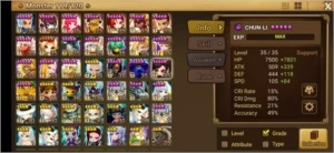 #312 ChunLi Light+Dark Rica Laika Taranys - Summoners War
