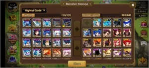 #312 ChunLi Light+Dark Rica Laika Taranys - Summoners War