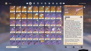 Genshin Impact conta AR59. Vários personagens e armas T5.
