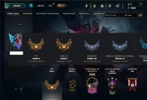 Prata 3 com TODOS os champs e 129 Skins - League of Legends LOL