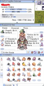 Conta: RK 105/21 - Ragnarok LATAM [Freya] - Ragnarok Online