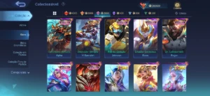 Conta mobile legends insana full heróis e emblemas