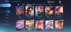 Conta mobile legends insana full heróis e emblemas