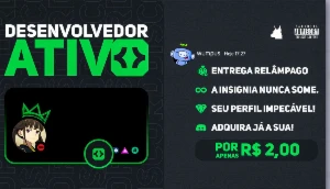 Discord badge active developer Na hora - Outros