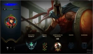 Conta Platina IV Virgem, só upei o elo - League of Legends LOL