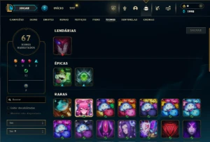 Unranked com 35 Champs e 6 Skins - League of Legends LOL
