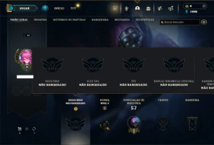 Unranked com 35 Champs e 6 Skins - League of Legends LOL