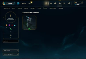Unranked com 35 Champs e 6 Skins - League of Legends LOL