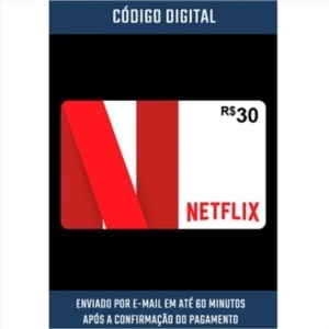 CARTÃO NETFLIX R$30 - Assinaturas e Premium